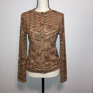 MISSONI FOR TARGET Chevron print cardigan size s